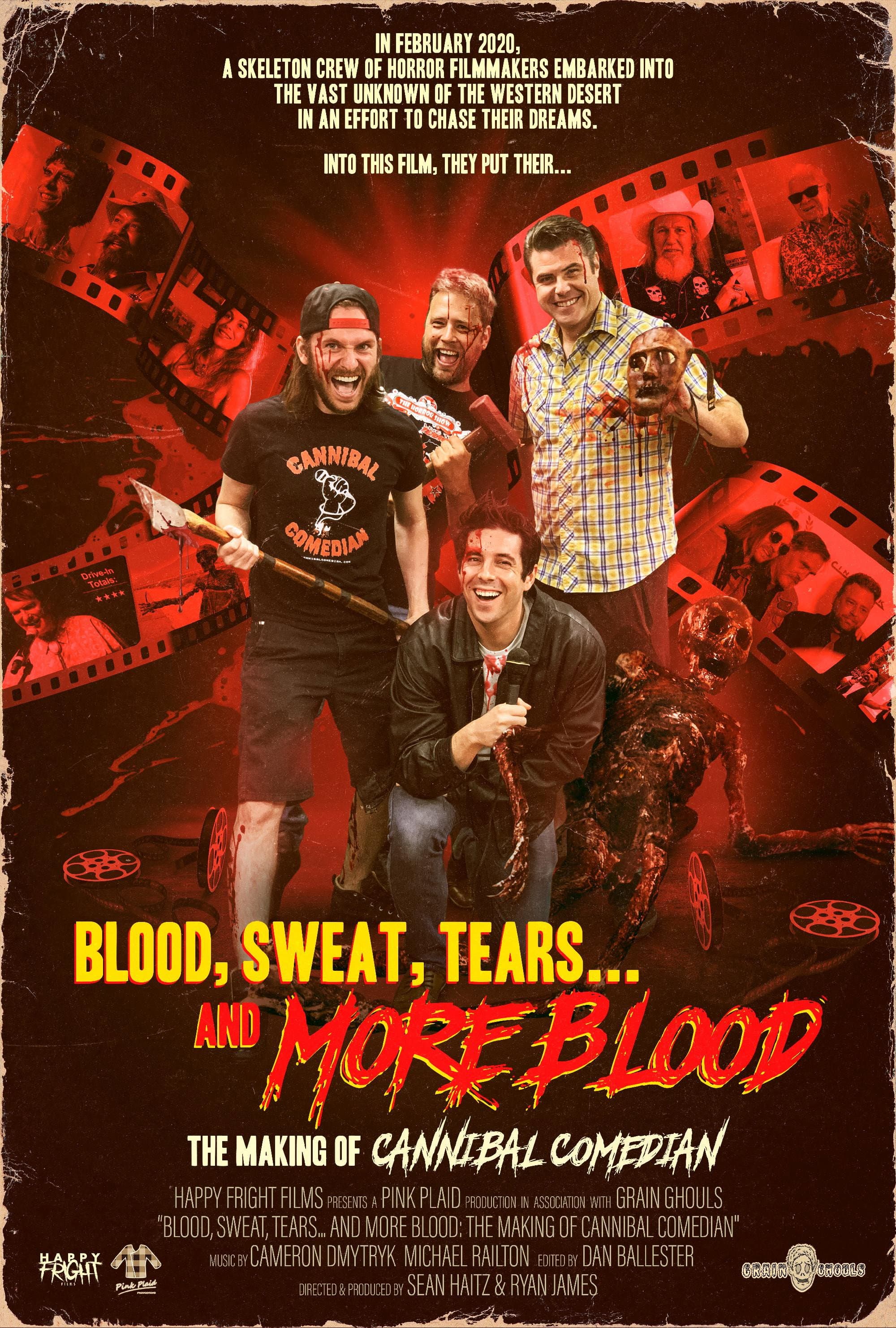 Poster for Blood, Sweat, Tears... and More Blood: The Making of Cannibal Comedian