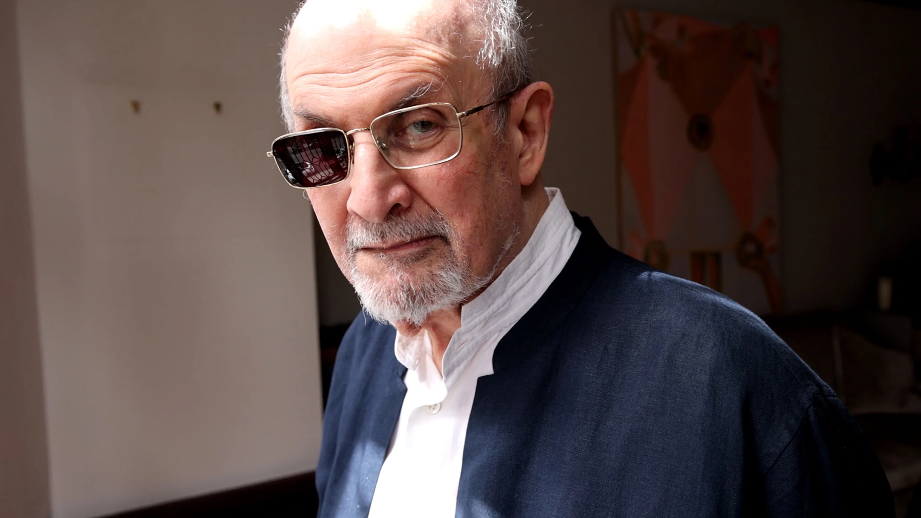 Backdrop for Knife: The Attempted Murder of Salman Rushdie