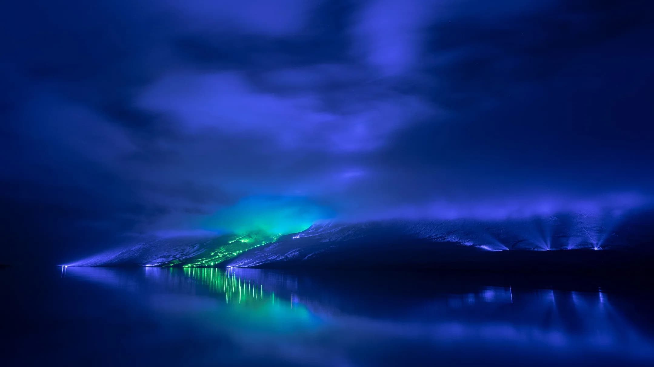 Backdrop for Savage Beauty - The World’s Greatest Light Installation