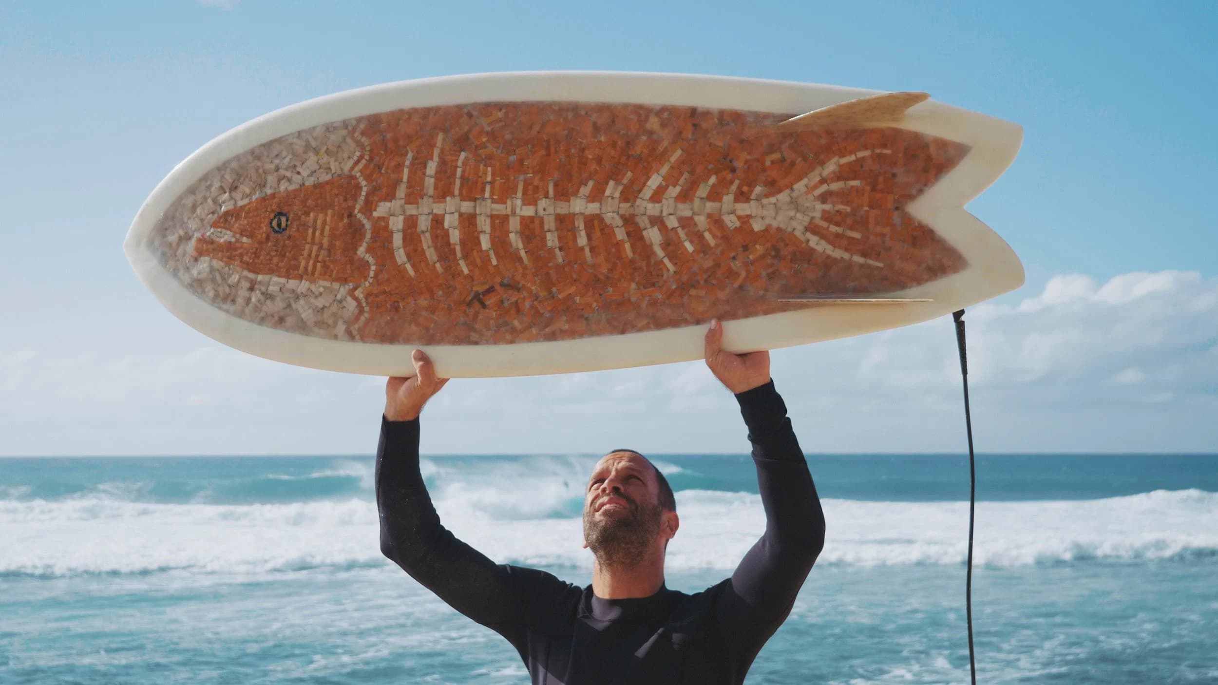 Backdrop for The Cigarette Surfboard