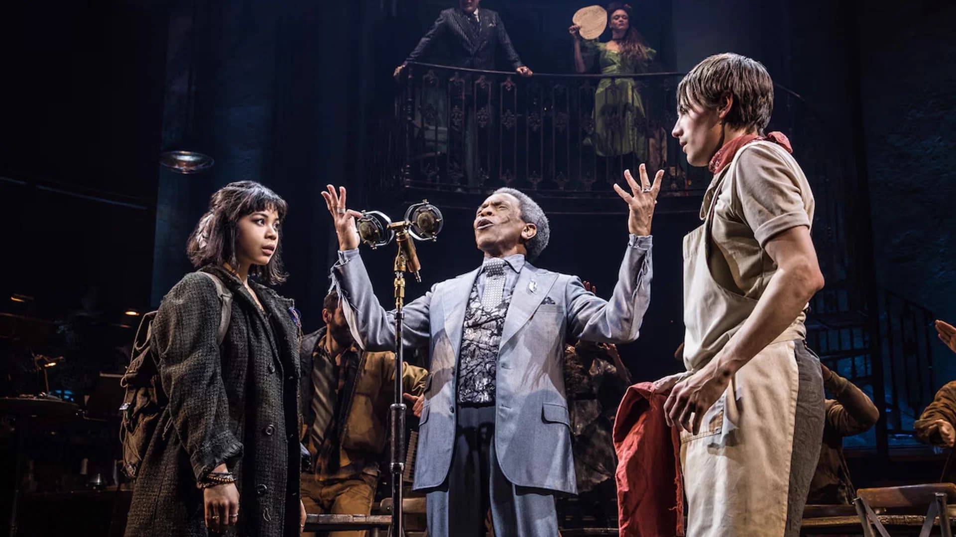Backdrop for Hadestown: The Musical